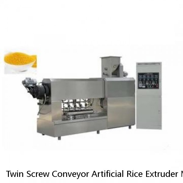 Twin Screw Conveyor Artificial Rice Extruder Machine