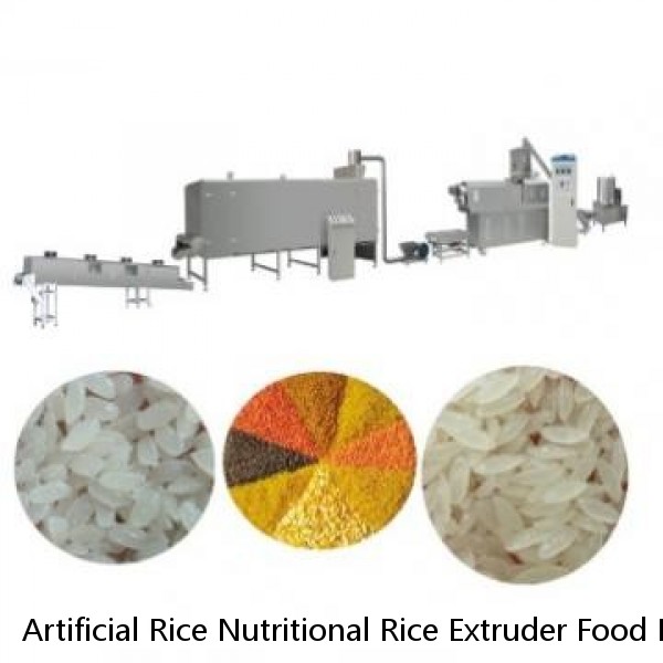 Artificial Rice Nutritional Rice Extruder Food Production Machine